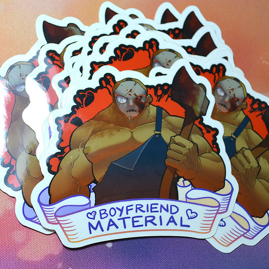 "Boyfriend Material" Sticker
