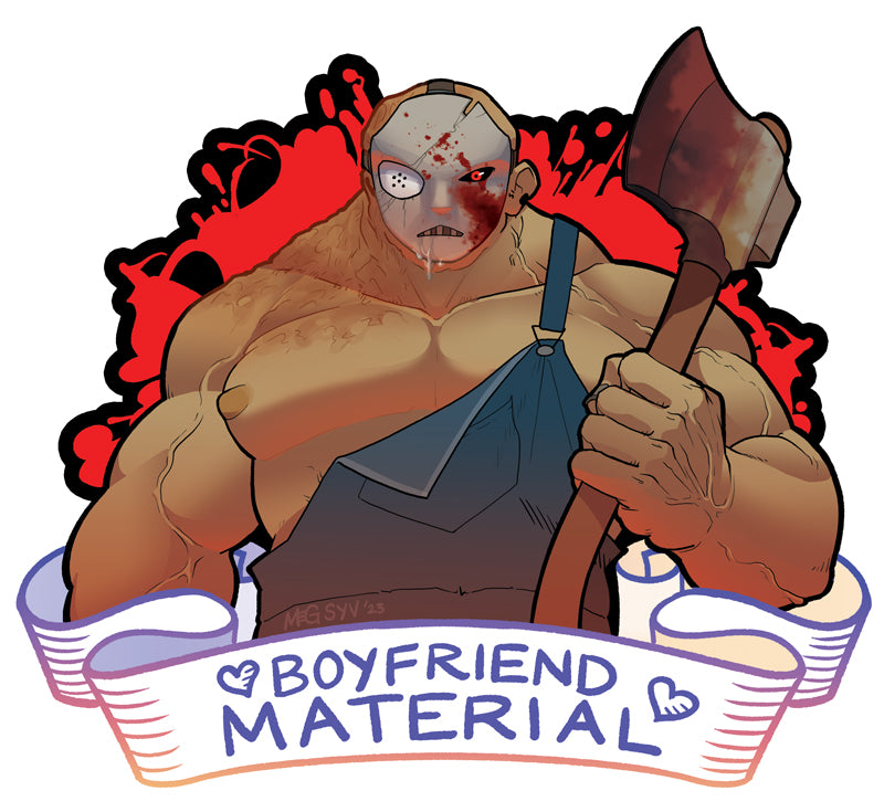 "Boyfriend Material" Sticker