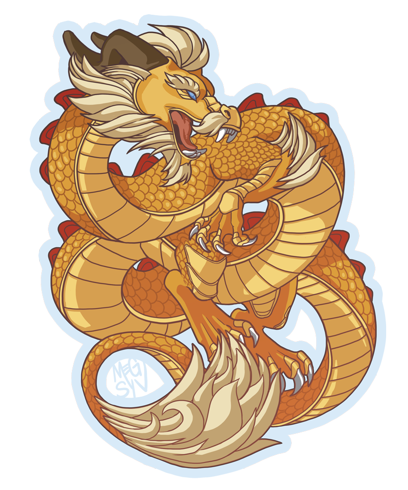 Draco Ex Machina Holofoil Sticker