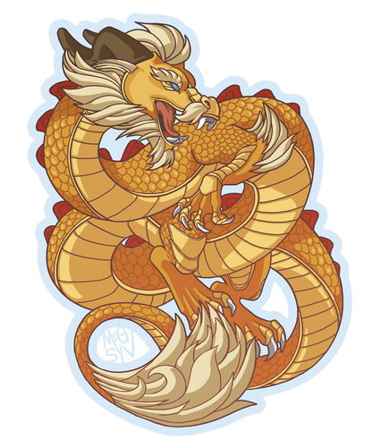 Draco Ex Machina Holofoil Sticker