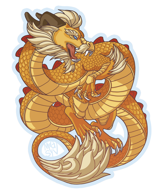 Draco Ex Machina Holofoil Sticker