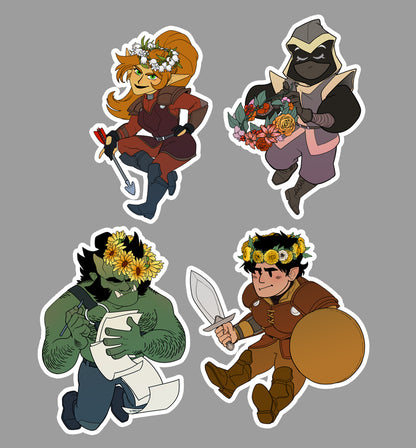 Flower Crowns Sticker Sheet
