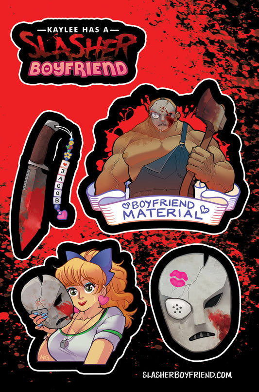 Slasher Boyfriend Sticker Sheet
